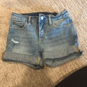 adjustable jean shorts